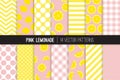 Pink Lemonade Seamless Vector Pattern Tile. Royalty Free Stock Photo