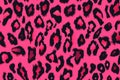 pink leopard print seamless pattern, repeating patterns, pink background, seamless repeating design, high resolution, vector art Royalty Free Stock Photo