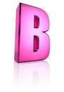 Pink Letter B