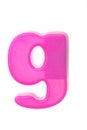 Pink letter g