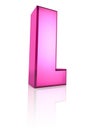 Pink Letter L