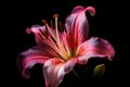Pink lilly petal. Generate Ai