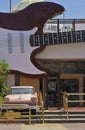 Pink limousine near Hard Rock Cafe in Sharm El Sheikh Egypt