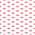 Pink lips seamless handdrawn pattern