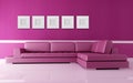 Pink living room