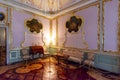 Pink living room in Chinese Palace in Oranienbaum Lomonosov, St. Petersburg, Russia Royalty Free Stock Photo