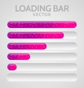 Pink Loading Bars