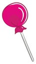 Pink lollipop, illustration, vector