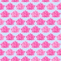 Pink Lotus Flower Seamless Pattern Royalty Free Stock Photo