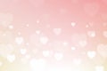 Pink love bokeh heart light background Royalty Free Stock Photo