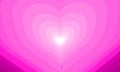 pink love gradient background. vector heart illustration. happy valentine card