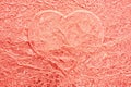 Pink love heart background Royalty Free Stock Photo