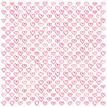 Pink love heart pattern illustration. Valentine\'s day holiday backdrop texture with small bubble hearts Royalty Free Stock Photo