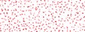 Pink love heart pattern illustration. Valentine\'s day holiday backdrop texture with small flying hearts Royalty Free Stock Photo