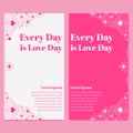 pink love valentines day social media story template