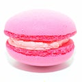 Pink macaroon macro - french dessert