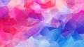 Pink magenta blue purple red orange abstract triangles background created with Generative AI Royalty Free Stock Photo
