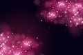 Pink magic bokeh sparkle glitter lights. Abstract defocused circular New Year background design. Elegant, shiny, purple Royalty Free Stock Photo