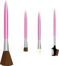 Pink Make Up Brushes