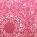 Pink mandala pattern