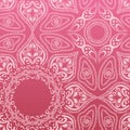 Pink mandala pattern Royalty Free Stock Photo