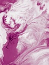 Pink marble abstract art hand painted background