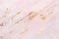 Pink marble pattern background with gold brushstrokes. Place for your design Royalty Free Stock Photo