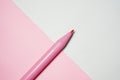 Pink Marker pen Isolated on Pink and White background Royalty Free Stock Photo