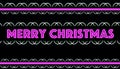 Pink Merry Christmas text with stylish artwork background unique photo