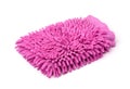 Pink microfiber wash mitt