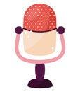 pink microphone illustration