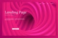 Pink minimalistic landing page template