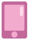 Pink mobile phone, icon.v