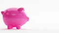 Pink money saving bank pig Royalty Free Stock Photo