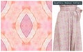 Pink Monochrome Fabric Pattern Texture with Saved Path, Seamless Repeat Pattern for Fabric Textile, Dress, Skirt, Curtain.