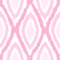 Pink monochrome rhombus seamless pattern.