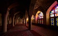 Pink Mosque, Shiraz, Iran Royalty Free Stock Photo