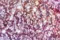 Pink, mother-of-pearl background with sparkles, shiny fabric with sequins Royalty Free Stock Photo