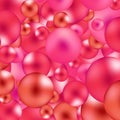 Pink mother-of-pearl pearls. Abstract banner. Background. eps 10