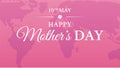 Pink Mother`s Day Background Illustration