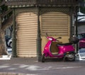 Pink Motorscooter