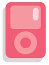 Pink mp3 player, icon icon Royalty Free Stock Photo