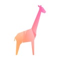 Pink multi-colored gradient giraffe