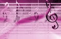 Pink Music Background