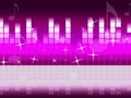 Pink Music Background Means Singing Jazz And Piece