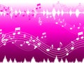 Pink Music Background Shows Rap Rock Or RandB