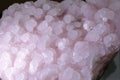 Pink natural crystal ore crystalline, adobe rgb Royalty Free Stock Photo