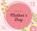 Pink natural happy mother\'s day (Facebook Post