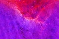 Pink nebula with stars and galaxies. Unusual shape. Elements of this image were furnished by NASA Royalty Free Stock Photo