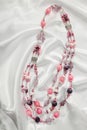 Pink necklace Royalty Free Stock Photo